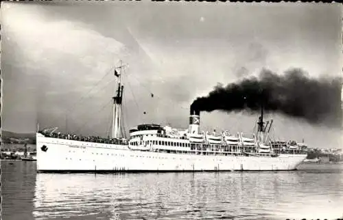 Ak Marseille Bouches du Rhône, Das Schiff Charlton Star liegt im Hafen von Marseille.