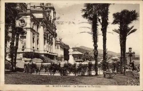 CPA Monte Carlo Monaco, Le Casino et les Terrasses