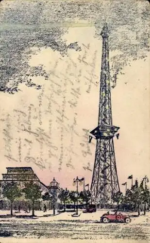 Ak Berlin Charlottenburg, Funkturm