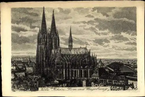 Ak Köln am Rhein, Kölner Dom