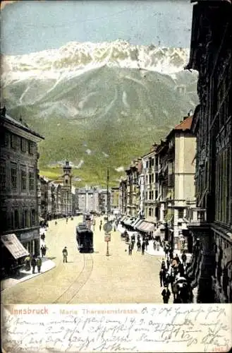 Ak Innsbruck Tirol, Maria Theresienstraße