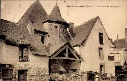 Ak Montfort sur Meu Ille et Vilaine, Pavillon du Prince-Noir