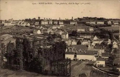 CPA Pont de Buis lès Quimerch Finistère, vue générale