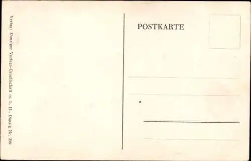 Ak Gdańsk Danzig, Blick in die Frauengasse mit Tor, Kutsche, Straßenpartie