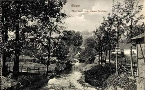 Ak Siegen in Westfalen, Blick nach dem oberen Schloss