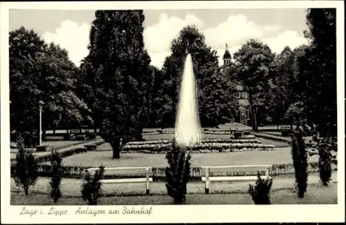 Ak Lage im Werratal, Anlagen am Bahnhof