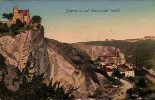 Ak Plauen im Vogtland, Bägerburg, Plauenscher Grund, Burgen, Landschaft