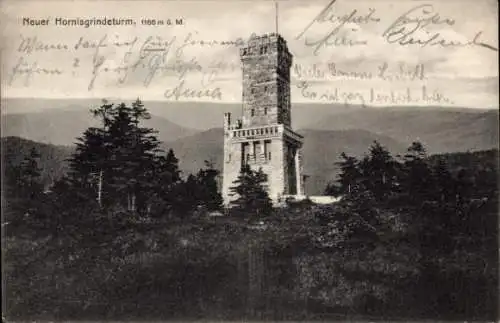 Ak Seebach in Baden Schwarzwald, Hornisgrinde, Neuer Hornisgrindeturm, 1166 m ü. M., Berglandscha