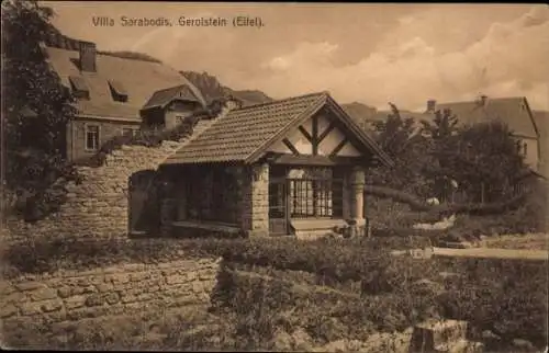 Ak Gerolstein in der Eifel, Villa Sarabodis, Eifel,  Architektur, Natur, Gartenanlage
