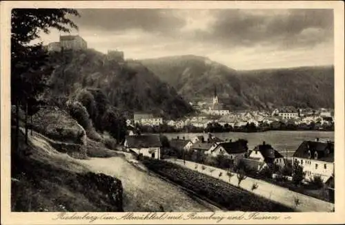 Ak Riedenburg im Altmühltal, Rosenburg, Ruinen, Landschaft