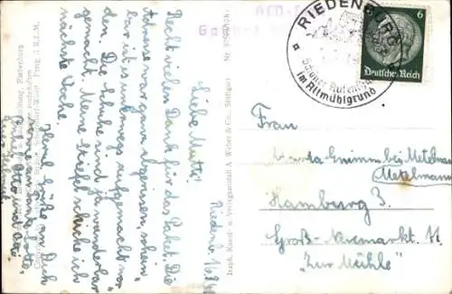 Ak Riedenburg im Altmühltal, Fliegeraufnahme