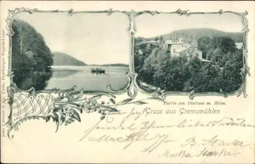 Ak Gremsmühlen Malente in Ostholstein, Diecksee, Holm