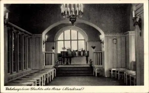 Ak Glaubitz an der Elbe, Musiksaal vom Erholungsheim