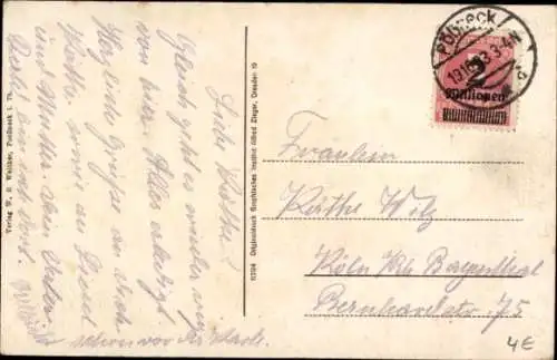 Ak Pößneck in Thüringen, Markt mit Rathaus