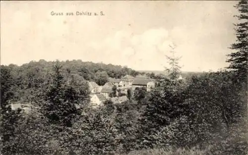 Ak Dehlitz Lützen im Burgenlandkreis, Panorama, Rittergut
