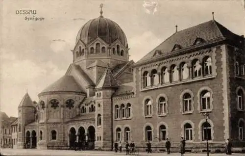 Judaika Ak Dessau in Sachsen Anhalt, Synagoge
