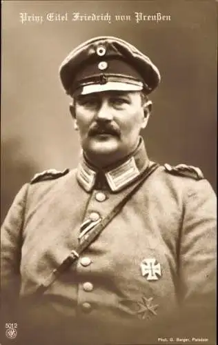 Ak Eitel Friedrich Prinz von Preußen, Portrait in Uniform, NPG 5012