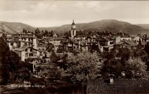 Ak Gorizia Görz Friuli Venezia Giulia, Gesamtansicht, Gebirge