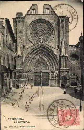 Ak Tarragona Katalonien Spanien, Kathedrale