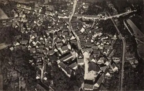 Ak Oberstenfeld in Württemberg, Luftaufnahme von  viele Häuser, ländliche Umgebung
