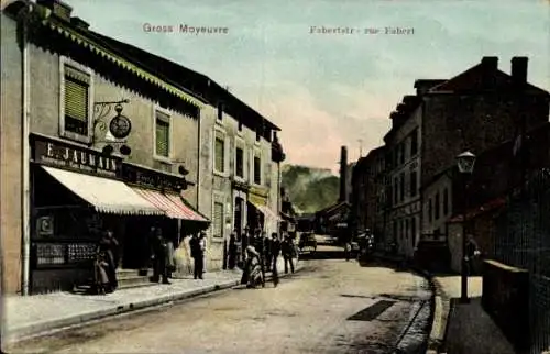 Ak Moyeuvre Grande Großmövern Lothringen Moselle, Fabertstraße