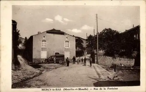 CPA Mercy le Bas Meurthe et Moselle, Rue de la Fontaine