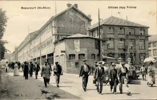 CPA Beaucourt Territoire de Belfort, Usines Japy Freres