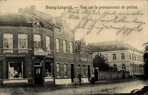 CPA Bourg Léopold Léopoldsburg Flandre Limbourg, Vue sur la permanence de police