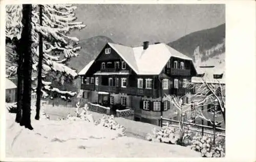 Ak Bad Gastein in Salzburg, Hotel Savoy mit Landhaus, Winter