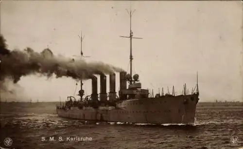 Ak Deutsches Kriegsschiff, SMS Karlsruhe, Kaiserliche Marine, NPG, GLK