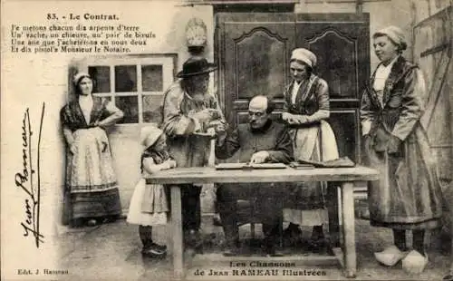 Lied Ak Les Chansons de Jean Rameau, Le Contrat