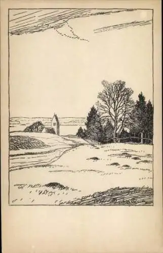 Künstler Ak Sieck, R., Frühlingsahnen, Wiese