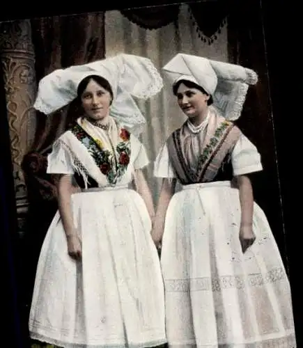 Ak Spreewald, Junge Frauen in Volkstracht