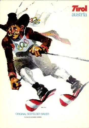 Ak Tirol, XII., Olympische Winterspiele 1976, Seefelder Bauer