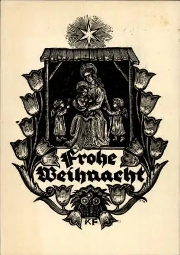 Ak Frohe Weihnacht, Eisenach