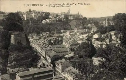 Ak Luxembourg Luxemburg, Faubourg du Grund