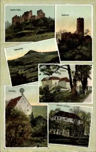 Ak Wäschenbeuren, Wäscher Schloss, Staufeneck, Ramsberg, Rechberg