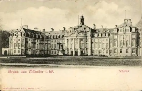 Ak Münster in Westfalen, Schloss, Gruss aus Münster i. W., Altes Schloss