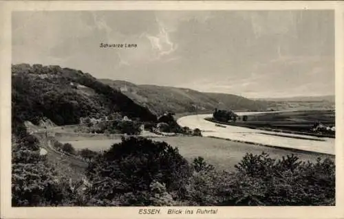 Ak Essen im Ruhrgebiet, Schwarze Lene, Blick ins Ruhrtal