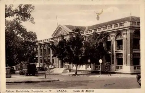 Ak Dakar Senegal, Palais de Justice, Architektur, alte Postkarte, Afrika, koloniale Zeit