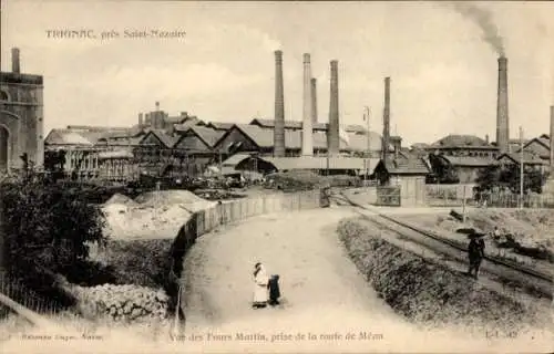 CPA Trignac Loire Atlantique, Fours Martin, prise de la route de Méan