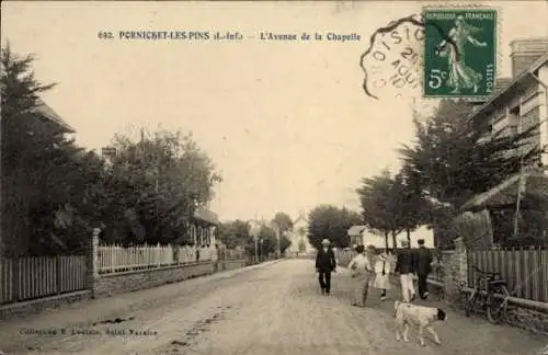 CPA Pornichet Loire Atlantique, Avenue de la Chapelle