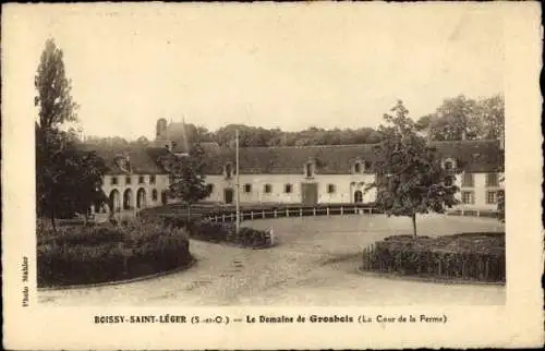 Ak Boissy Saint Leger Val de Marne, Domaine de Grosbels, La Cour de la Ferme