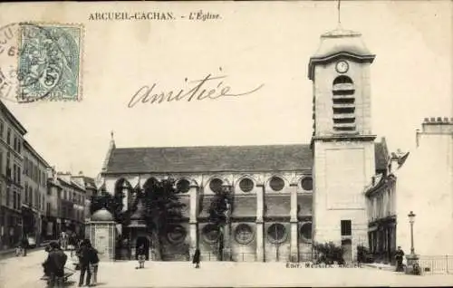 Ak Arcueil Cachan Val de Marne, Kirche