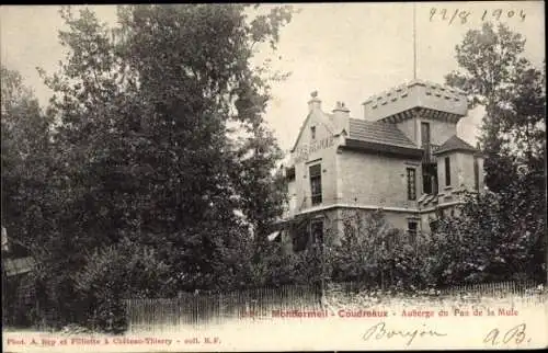 Ak Montfermeil Coudreaux Seine Saint Denis, Auberge du Fas de la Mule