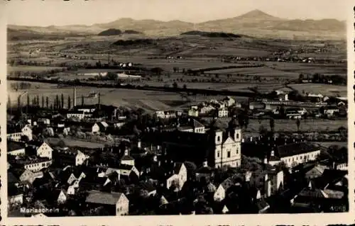 Ak Bohosudov Mariaschein Region Aussig, Blick auf Ortschaft und Umgebung