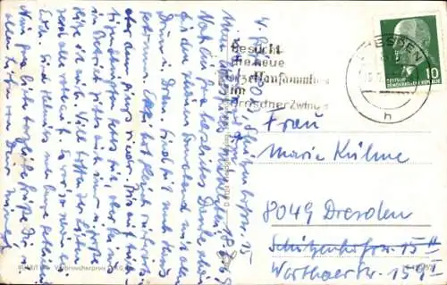 Ak Stadt Wehlen Sächs. Schweiz, Elbdampfer Dresden, Vorbeifahrt