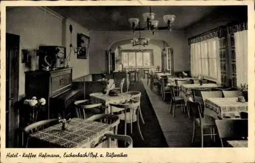 Ak Eschenbach in der Oberpfalz Bayern am Rüßweiher, Hotel Café Hofmann