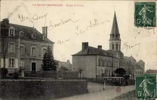 CPA La Selle Craonnaise Mayenne, Route de Craon