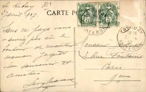 Ak Le Ribay Mayenne, Entree du Bourg